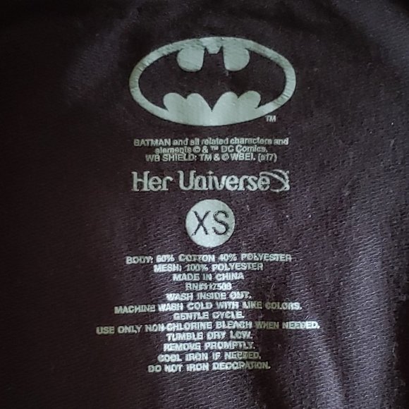 Batman "I Am The Knight" mesh sleeve bomber jacket by DC Comics - Picture 5 of 7